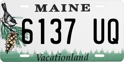 ME license plate 6137UQ