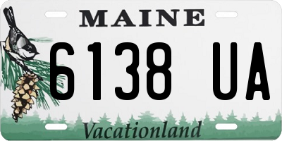 ME license plate 6138UA