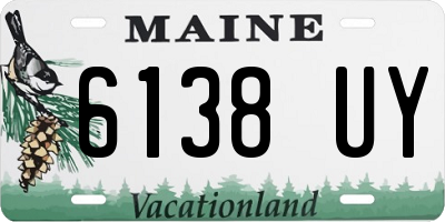 ME license plate 6138UY