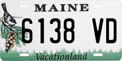 ME license plate 6138VD