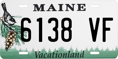 ME license plate 6138VF