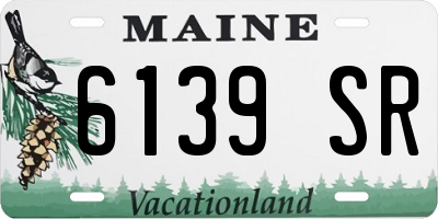 ME license plate 6139SR