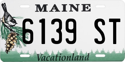 ME license plate 6139ST