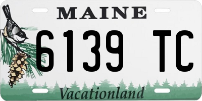ME license plate 6139TC
