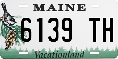 ME license plate 6139TH
