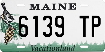 ME license plate 6139TP