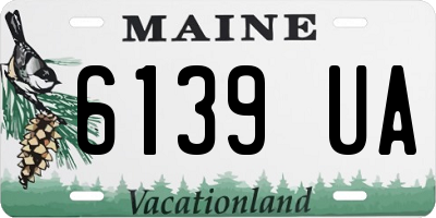 ME license plate 6139UA