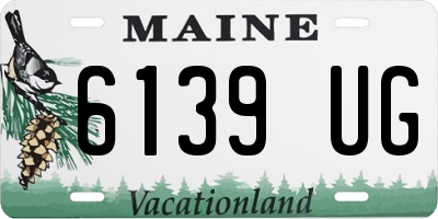 ME license plate 6139UG