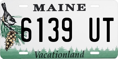 ME license plate 6139UT