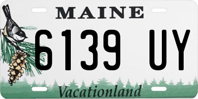 ME license plate 6139UY