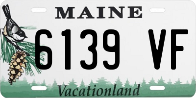 ME license plate 6139VF