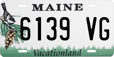 ME license plate 6139VG