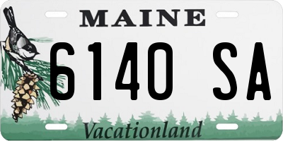 ME license plate 6140SA