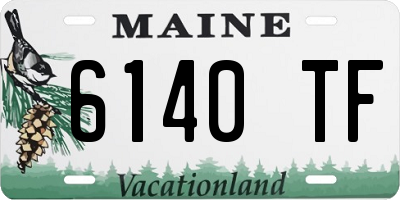 ME license plate 6140TF