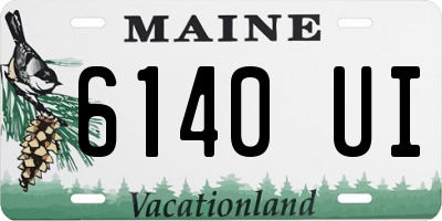 ME license plate 6140UI