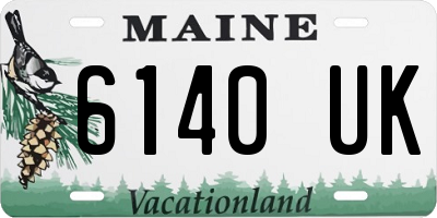 ME license plate 6140UK