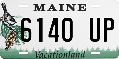 ME license plate 6140UP