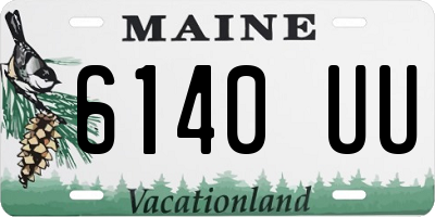 ME license plate 6140UU