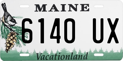 ME license plate 6140UX
