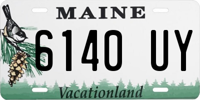 ME license plate 6140UY