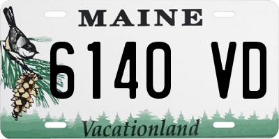 ME license plate 6140VD