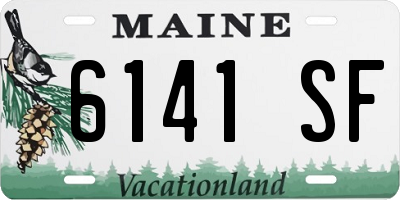 ME license plate 6141SF