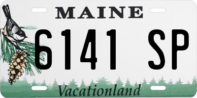 ME license plate 6141SP