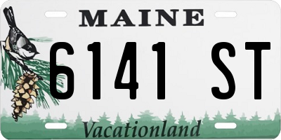 ME license plate 6141ST