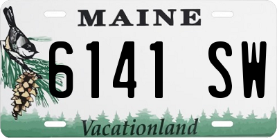 ME license plate 6141SW