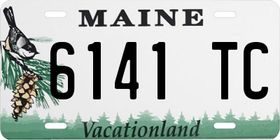 ME license plate 6141TC