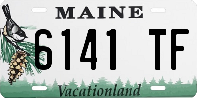ME license plate 6141TF