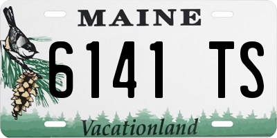 ME license plate 6141TS