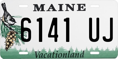 ME license plate 6141UJ