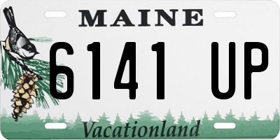 ME license plate 6141UP
