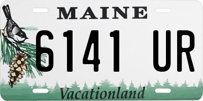 ME license plate 6141UR