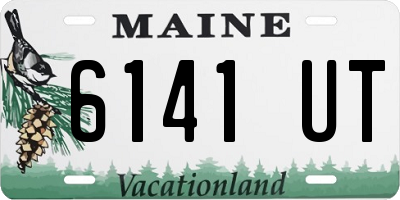 ME license plate 6141UT