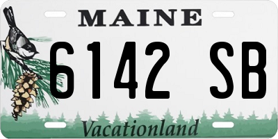 ME license plate 6142SB