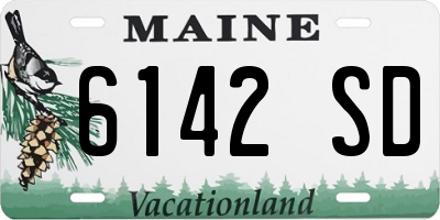 ME license plate 6142SD