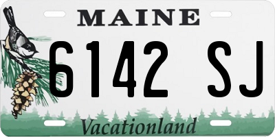 ME license plate 6142SJ