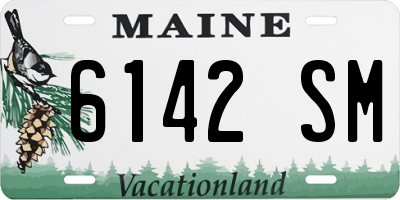 ME license plate 6142SM
