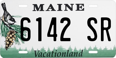 ME license plate 6142SR