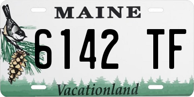 ME license plate 6142TF