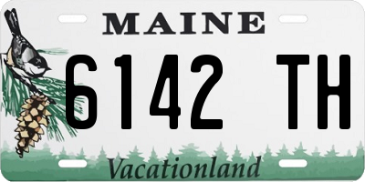 ME license plate 6142TH