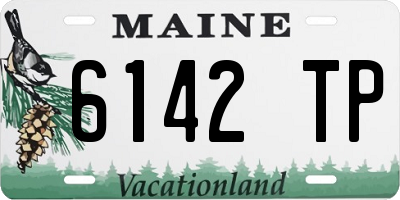 ME license plate 6142TP