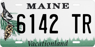 ME license plate 6142TR