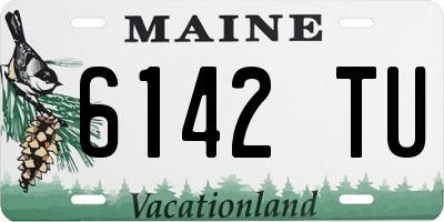 ME license plate 6142TU