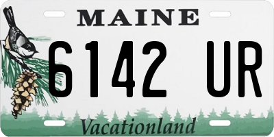 ME license plate 6142UR