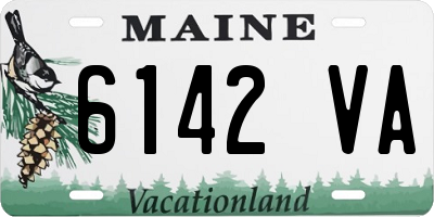 ME license plate 6142VA