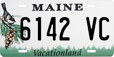 ME license plate 6142VC