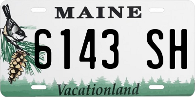 ME license plate 6143SH
